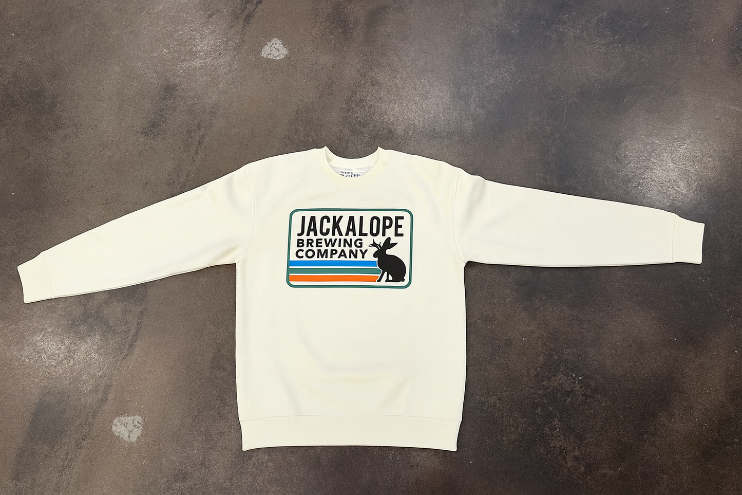Jackalope White Crewneck