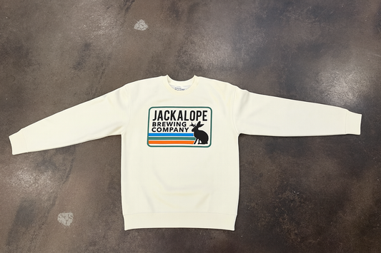 Jackalope White Crewneck